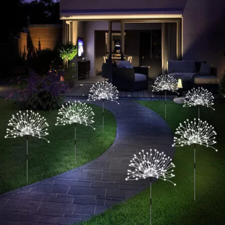 Luzes Solares De Fogos De Artifício, Luzes Decorativas 5pcs. - Imagem 7
