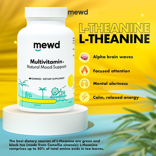 Goma Multivitamínica Diária Para Adultos Mewd Que Inclui L-t - Imagem 3