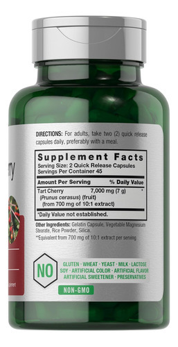 Extrato De Cereja Azeda Horbäach 7000mg | 90 Cápsulas | Supl