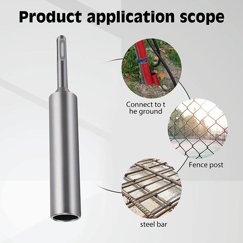 Adaptador Sds Sds Plus Ground Rod Driver Hammer Drill Ground - Imagem 2