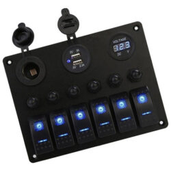 Interruptor De Painel De Comutação Universal De 6 Vias,