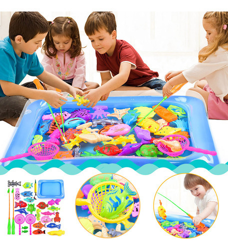 Jogo De Pesca Magnética Summer Toy Conjunto De Piscina De 24 - Imagem 2