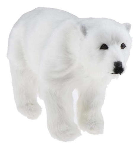 I Taxidermia De Urso Polar 31x18cm - Imagem 9