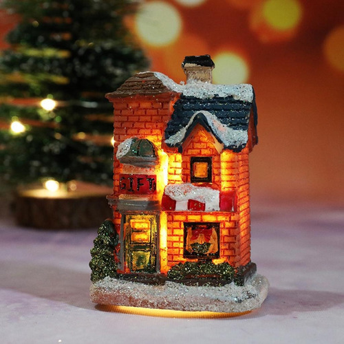 Decoração De Natal Light Miniature House Village 3x - Imagem 2