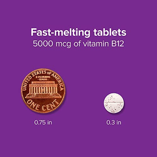 Vitamina B-12 Marca Webber Naturals 5000 Mcg, 60 Comprimidos - Imagem 4