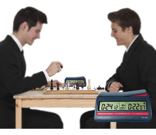 Torneio Digital Portátil Relógio De Xadrez Jogo Timer Board - Imagem 6
