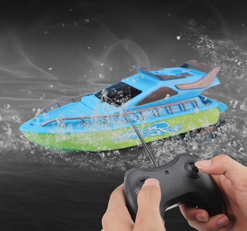 Barco De Controle Remoto Rc Boat 20km/h Impermeável - Imagem 4