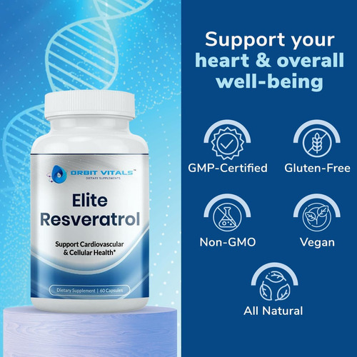 Orbit Vitals Elite Resveratrol 600 Complexo Padronizado Tran - Imagem 6