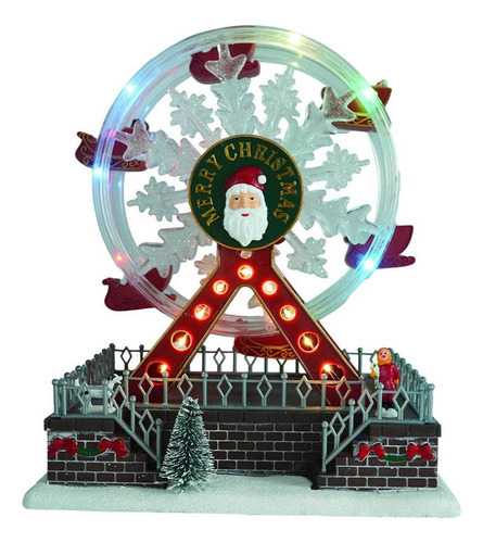 Sdj Roda Gigante Giratória Musical Brilhante De Natal - Imagem 6