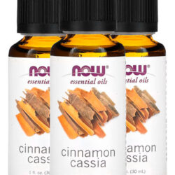 Óleo Canela E Cássia Now Foods 30 Ml Puro Importado 3un