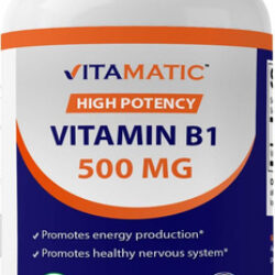 Vitamatic Vitamina B1 (tiamina) 500mg, 120 Cápsulas