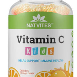 Gomas De Vitamina C Natvites Para Crianças, Sabor Laranja, S