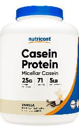 Proteína Em Pó Nutricost Caseína Micelar 2,27 Kg De Baunilha - Imagem 2