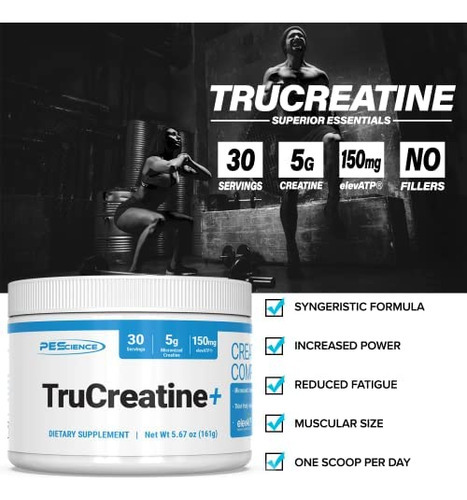 Pescience Trucreatine+, Monohidrato De Creatina Pura E Pó El - Imagem 4