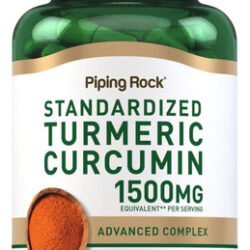 Suplemento De Curcumina E Cúrcuma Piping Rock 1500 Mg | 120