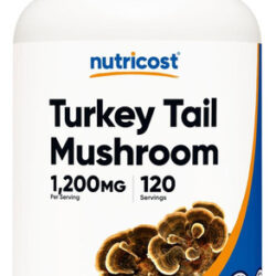 Cápsulas De Cogumelo De Cauda De Peru Nutricost 1200 Mg, 120