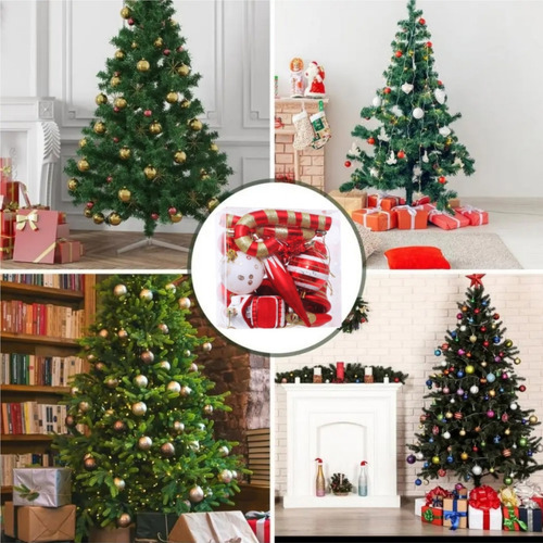 16 Pingentes De Árvore De Natal Decorados Com Doces - Imagem 2