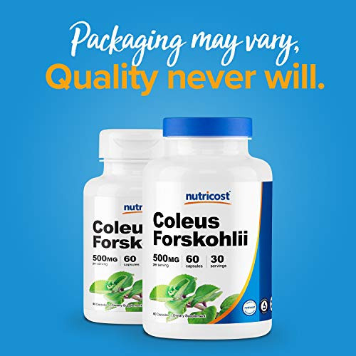 Suplemento Nutricost Coleus Forskohlii 500mg 60 Cápsulas - Imagem 6