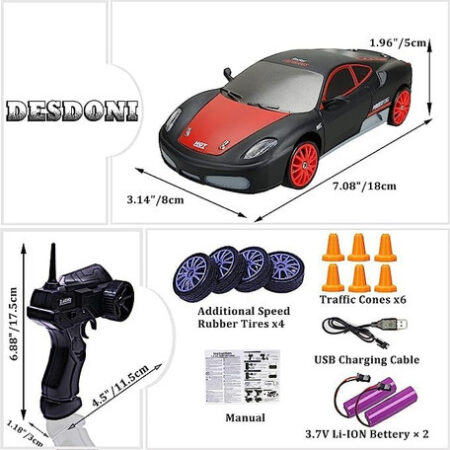 Brinquedo Drift Rc Car 4wd Drift Car Com Controle Remoto Dri - Imagem 26