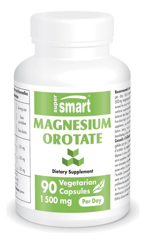 Supersmart - Orotato De Magnésio 1500 Mg Por Dia - Relaxante