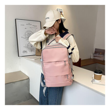 Mochila De Viagem Impermeável Feminina De Grande Capacidade - Imagem 8