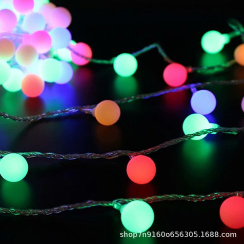Varal Pisca Led 100 Bolas 10m Colorido Decoração Festa - Imagem 2