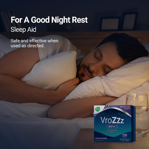 Axiv Vrozzz Softgels Para Auxílio Ao Sono, Cápsulas Com Líqu - Imagem 4