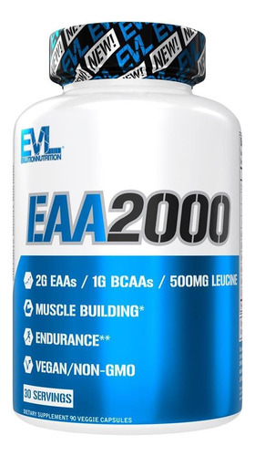 Evluição Nutrição Eaa2000 - Cápsulas De Treino Pré E Pós
