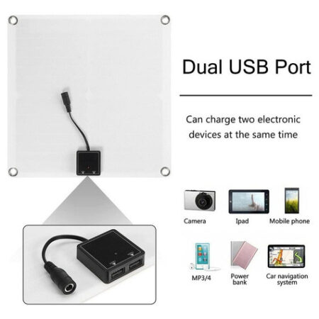 Kit De Painel Solar 50a 12v Carregador De Bateria Com C - Imagem 2