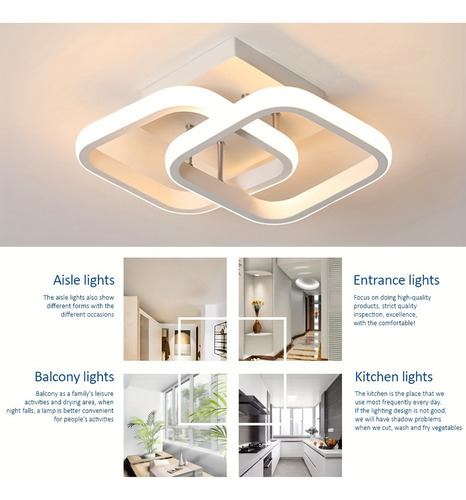 Luminária Pendente Moderna, Quarto, Luz Led De 20 Cm - Imagem 28