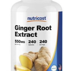 Extrato De Raiz De Gengibre Nutricost 2.200 Mg, 240 Cápsulas