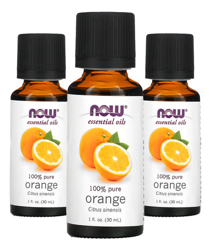 Óleo De Laranja Now Foods Orange Oil 30ml 3un