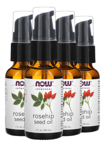 Óleo De Semente Rosa Mosqueta Now Foods 30ml Importado 4un