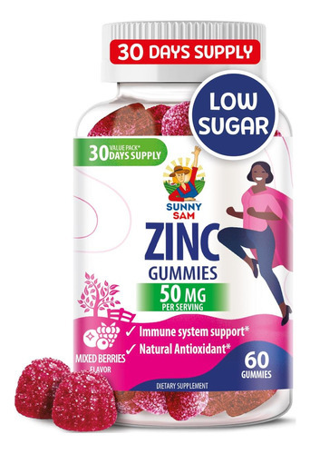 Gomas De Zinco Para Adultos - Goma Mastigável De Zinco Para