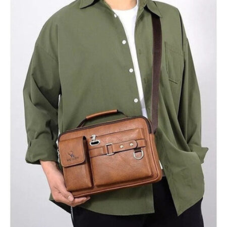 Bolsa Executiva Masculina Em Couro Pu 2023 - Imagem 10