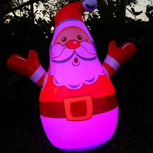 Papai Noel Inflável De Natal Com Controle Remoto, Enfeite - Imagem 8