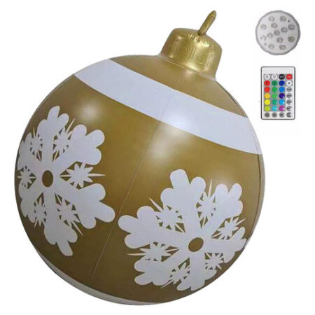 Enfeites De Bola Decorados De Natal Infláveis De Pvc Grandes - Imagem 36