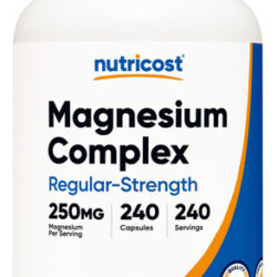 Suplemento Nutricost Magnesium Complex 250mg 240 Cápsulas
