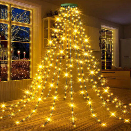 Yiyi Decoração De Árvore De Natal Com Luzes De Corda De 2023 - Imagem 2