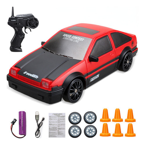 Drift Rc Car Pequeno Carro De Corrida 4x4 Recarregável - Imagem 12