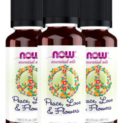 Óleo De Peace, Love E Flores Now Foods 30ml Importado 3un