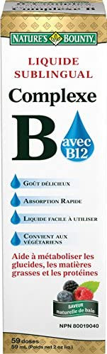 Líquido Sublingual Do Complexo De Vitamina B Natures Bount - Imagem 2