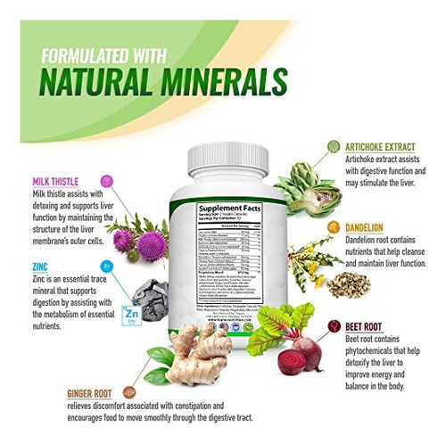 Fórmula De Suporte E Reparo Do Fígado Detox Cleanse - Limpa - Imagem 4