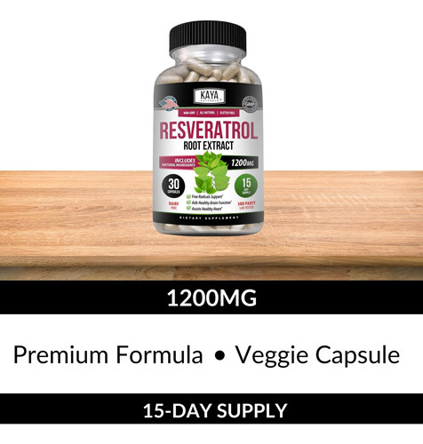 Kaya Naturals - Cápsulas De Resveratrol - Suplemento Antienv - Imagem 5