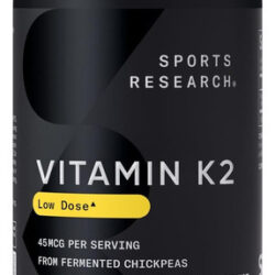 Vitamina K2 De Pesquisa Esportiva Como Mk-7 45mcg Com Óleo M
