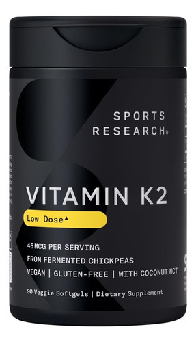Vitamina K2 De Pesquisa Esportiva Como Mk-7 45mcg Com Óleo M