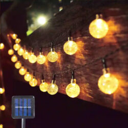 Luzinhas Natalinas Solar Para Jardim Decoracao 12m 100 Led