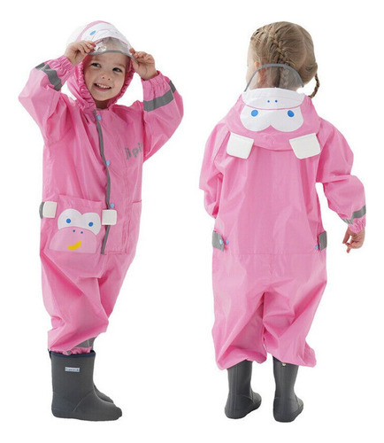 Capa De Chuva Infantil Capa Impermeável Poncho Fato De Chuva - Imagem 29