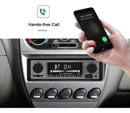Rádio Automotivo Retrô Vintage Bt Aux Usb 1din Fm - Imagem 3