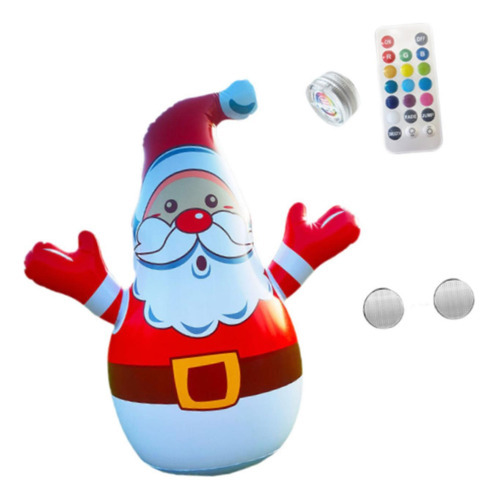 Papai Noel Inflável De Natal Com Controle Remoto, Enfeite - Imagem 10